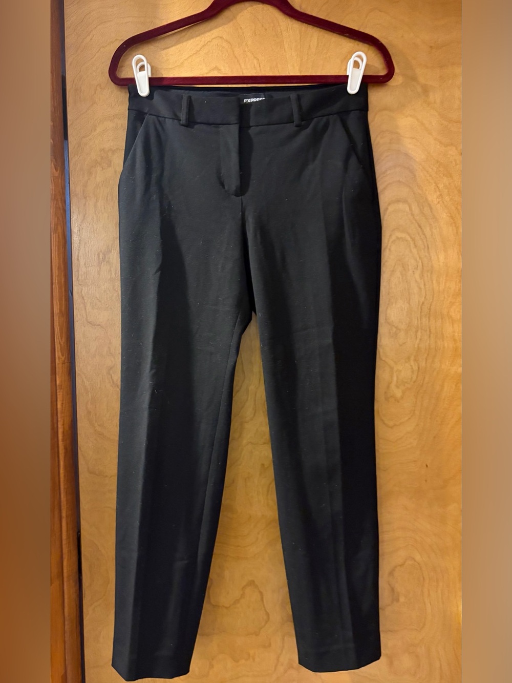 Women’s Black Columnist Ankle Mid Rise Dress Pants - Classic Tailored Fit